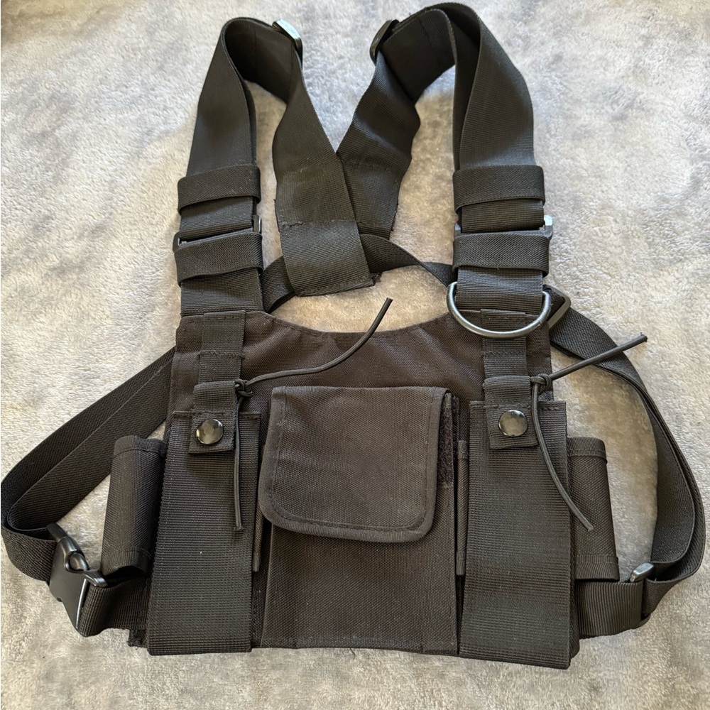 Black Tactical Chest Rig